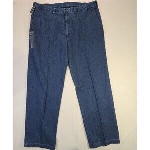 Haggar Work To Weekend Denim Jeans Mens 42x32 Classic Comfort Fit Pants Plain